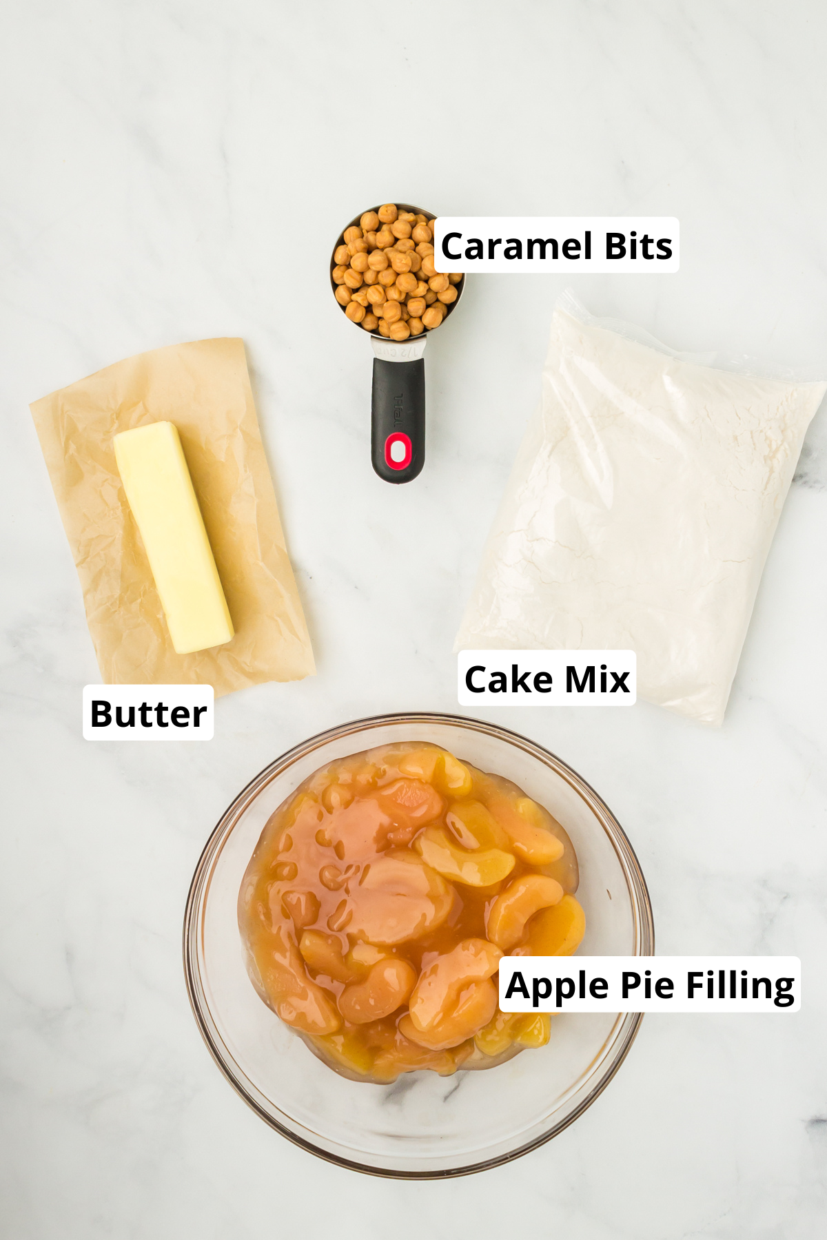 ingredients for apple pie filling dump cake